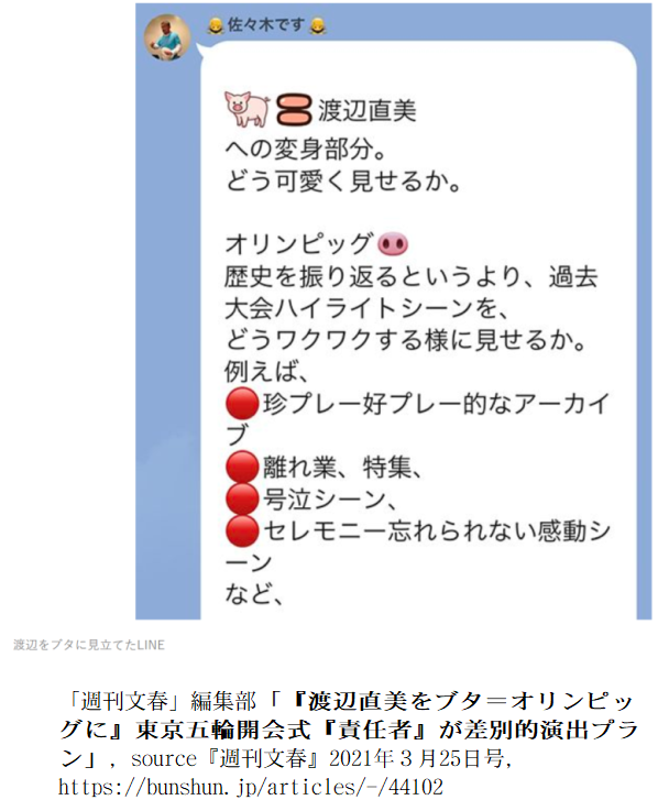 日本国自民亭 菅 義偉料理長 の手になる創作メニュー １年遅れオリンピック味の コロナ禍あえ 問題ない 批判は当たらない 満漢全席 としての 東京オリンピックの開催強行 はこの国をさらに落ち目にする そして五輪関係者幹部の 渡辺直美 侮辱発言 社会科学
