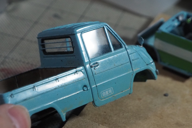 ホンダt360×ダイハツオート三輪1/32完成品 アリイ 1/32 オーナーズクラブ No.22 '63 ホンダT360（昭和38年