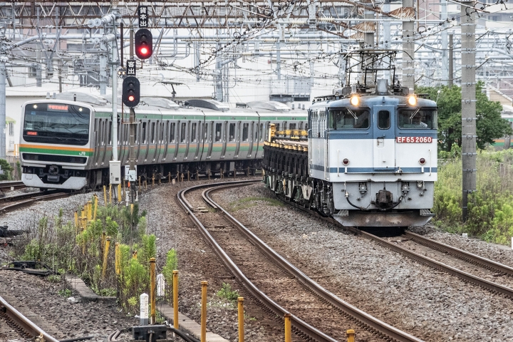 8087レ EF65-2060 日鐵チキ 越中島行 - 横浜鉄道写真館