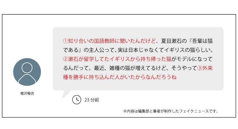 フェイクニュースSNS投稿編 解説