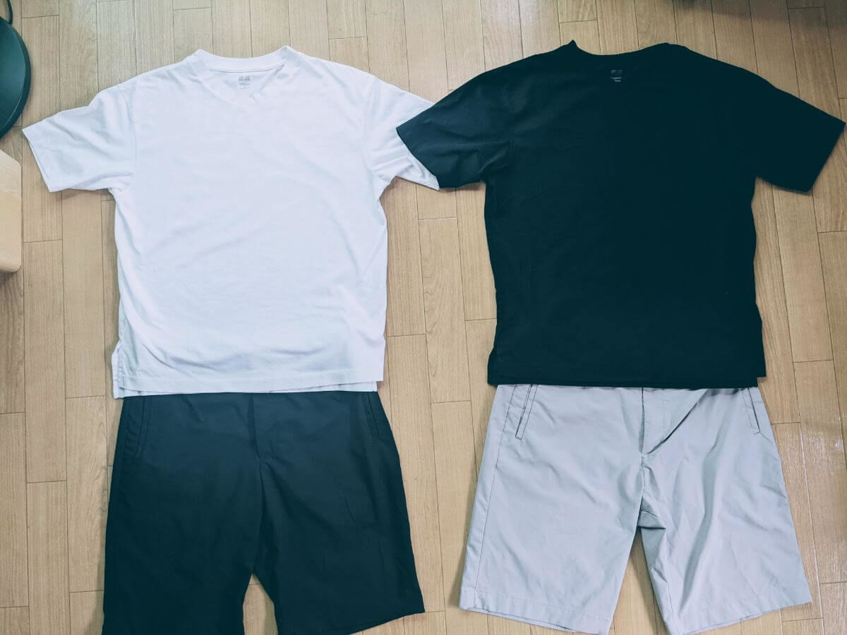 30代ミニマリスト男性のワードローブ 夏服 ひとり暮らしフリーランス Simplelog Me