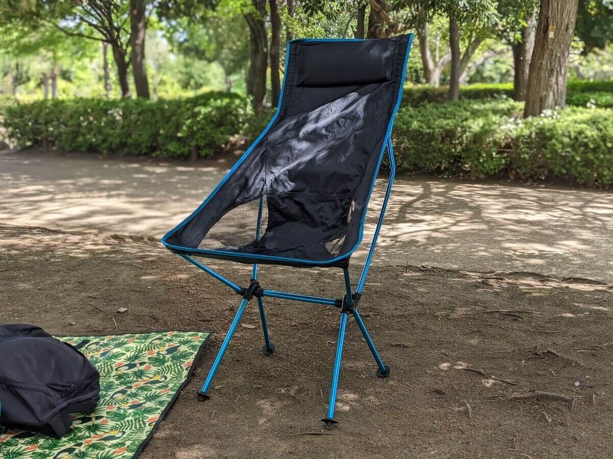 色青/オレンジ DesertFox アウトドアチェア 折りたたみ 椅子 超軽量【2018年最新進化版】【耐荷重150k【J610】 アウトドア チェア キャンプ チェア 軽量 折りたたみ 椅子 L サイズ