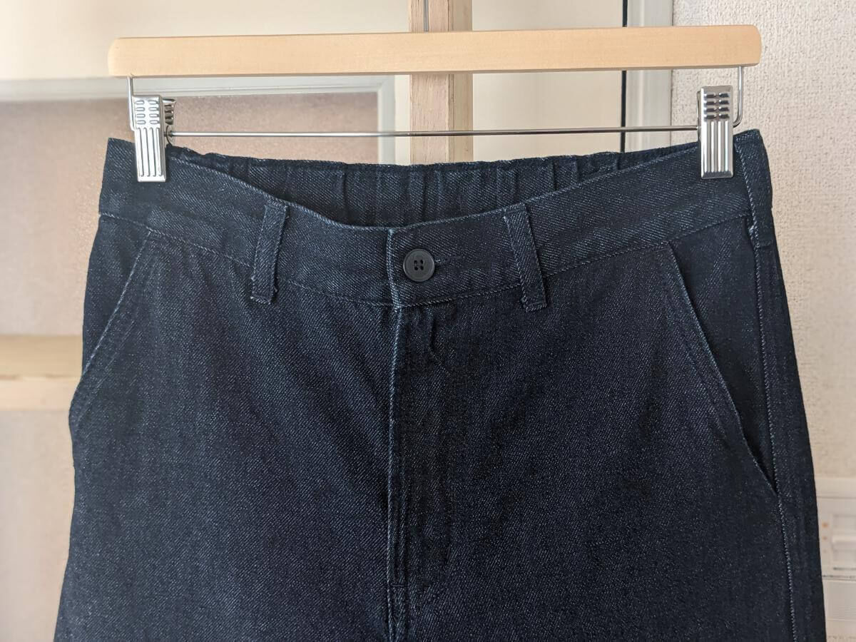 無印良品 紳士 木の実から作ったカポック混デニムワイドパンツ（25年春