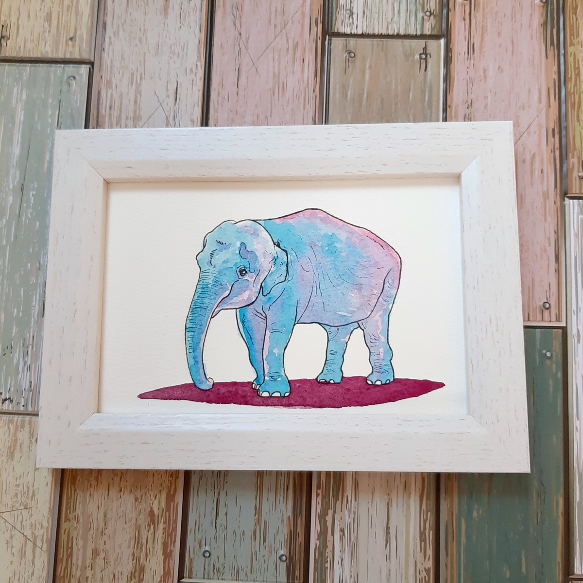 水彩画　　上野動物園の仲間達 水彩画 上野動物園の仲間達 （新人スタッフMJの東京都美術館