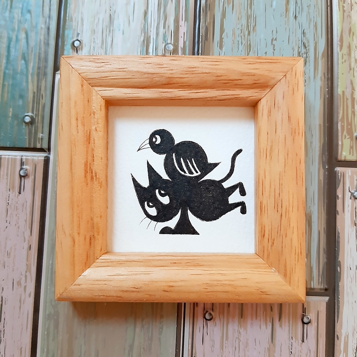 ペン画33枚目｢カラスさんで筋トレクロネコさん｣ - sola-chan's blog