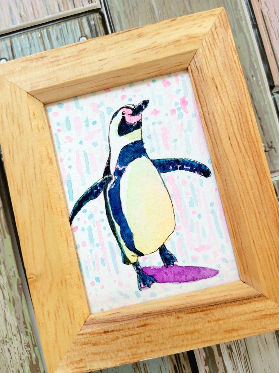 水彩画1124枚目｢スキップペンギンさん｣ - sola-chan's blog