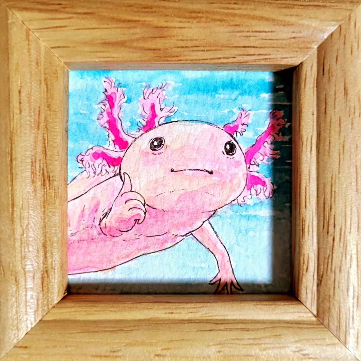 ウーパールーパー 原画 アート 現代アート 絵画 画家 パステルカラー 魚 ウーパールーパーさん大集合‼️ - sola-chan's blog