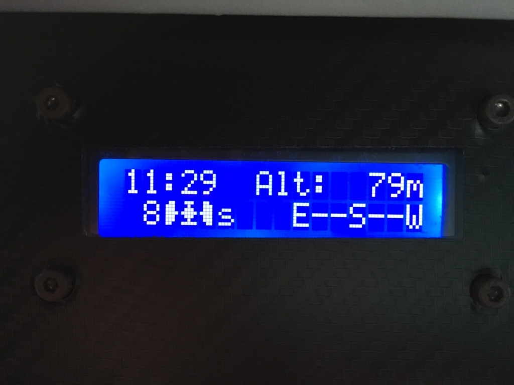 ＡｒｄｕｉｎｏとＧＰＳモジュールで作った、現状の車用ＧＰＳモニター