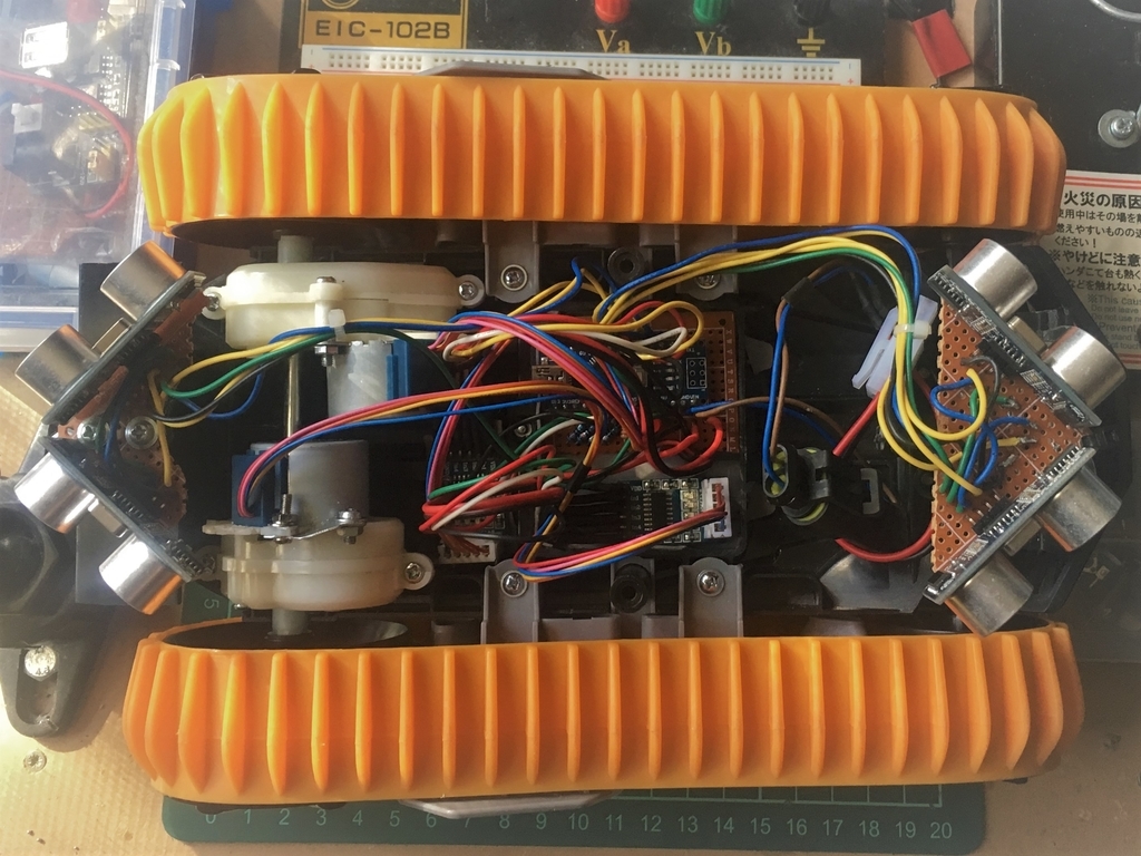 Arduinoとステップモーターでラジコンを自動走行させてみます