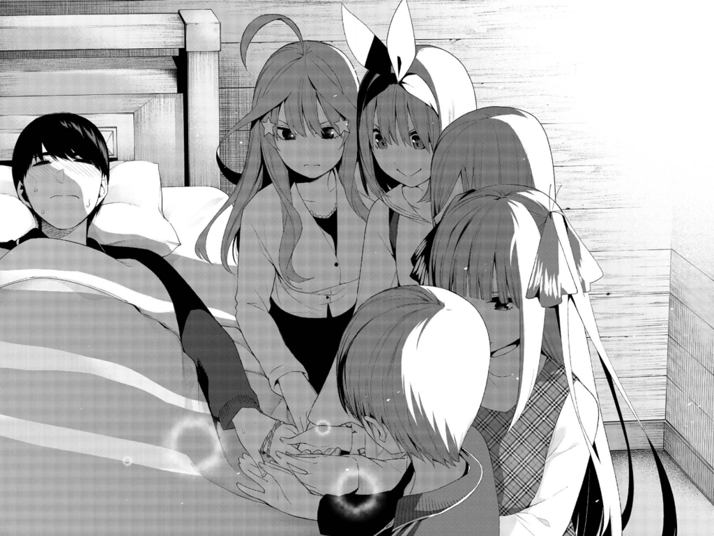 ラブコメ 五等分の花嫁 第四巻はまるっとドキドキ林間学校回 急速に迫る一花と風太郎 そして二乃と風太 金太郎 てか 五月もトラブル あーもうめちゃくちゃだよっ ネット中毒な僕達の怠惰で電子的な生活