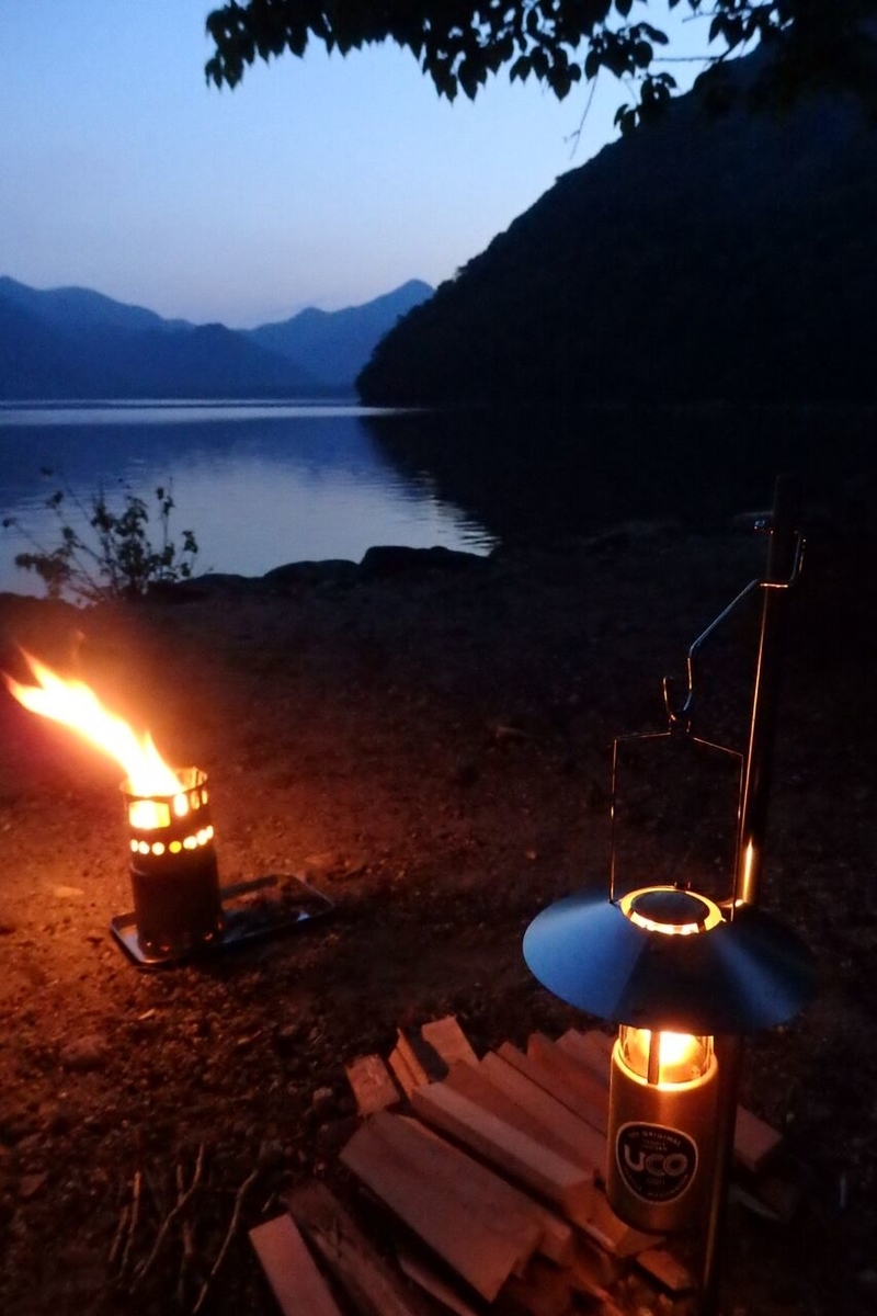 中禅寺湖菖蒲ケ浜キャンプ