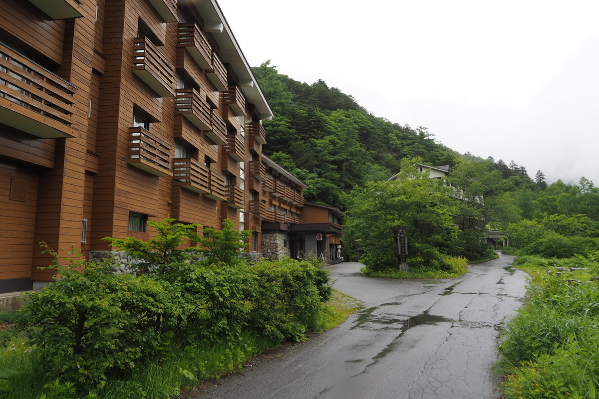 上高地 小梨平 ソロキャンプ 徒歩キャンプ 上高地温泉ホテル