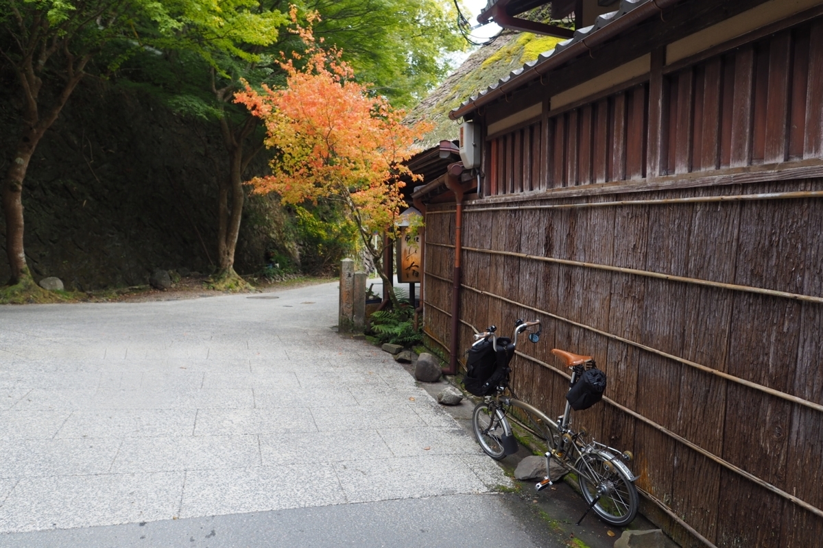 京都 嵯峨野 あだし野 紅葉 輪行