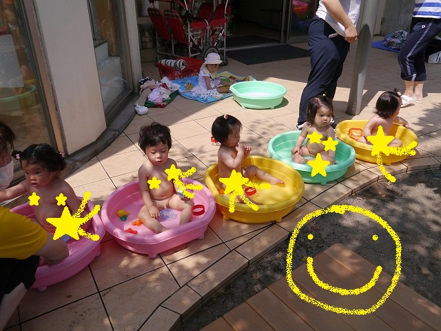 幼稚園保育園水遊び プール遊びできました！＾＾！ - 園生幼稚園附属園生保育園