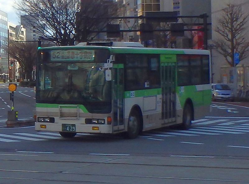 52系統 赤十字病院行 富山駅前にて