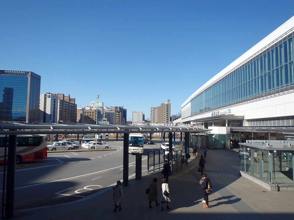 富山駅前 2019年1月4日11時36分