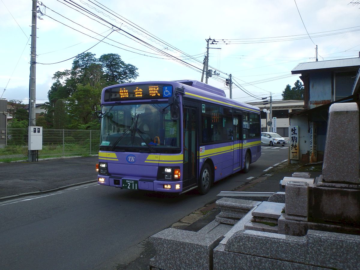 タケヤ交通 仙台駅前行 かわさきまちにて