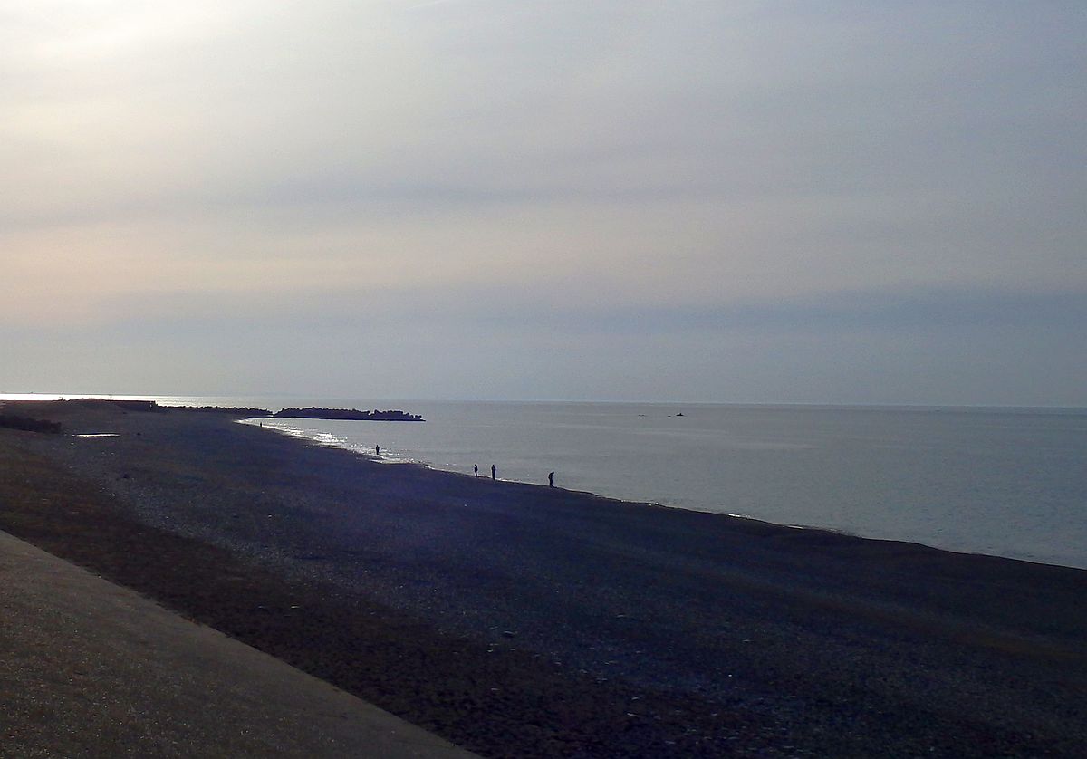 夕刻の宮崎海岸
