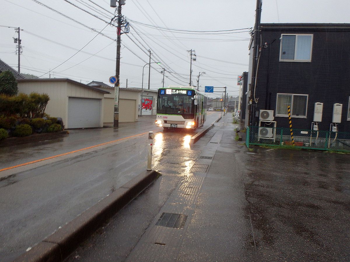 石坂にて