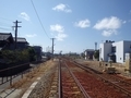 [駅]踏切から見た能町駅構内