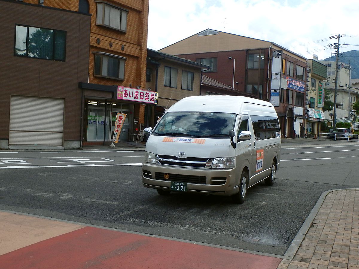 波田駅にて