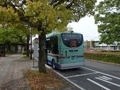 [路線バス][バス停]新旭駅到着直後の高島市コミュニティバス