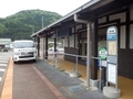 [路線バス][バス停]道の駅あぢかまの里に到着したおでかけワゴン
