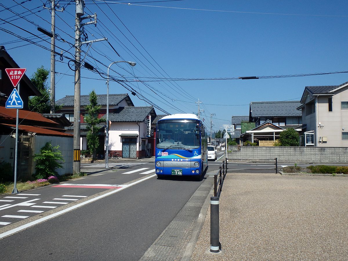 福井鉄道 田原町行 米岡口にて