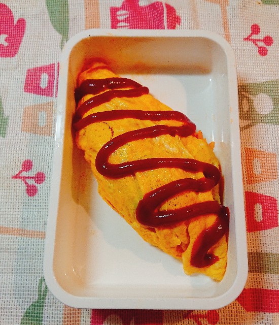 お弁当 オムライス弁当を盛り付け方のコツ Soraのほんわか日和