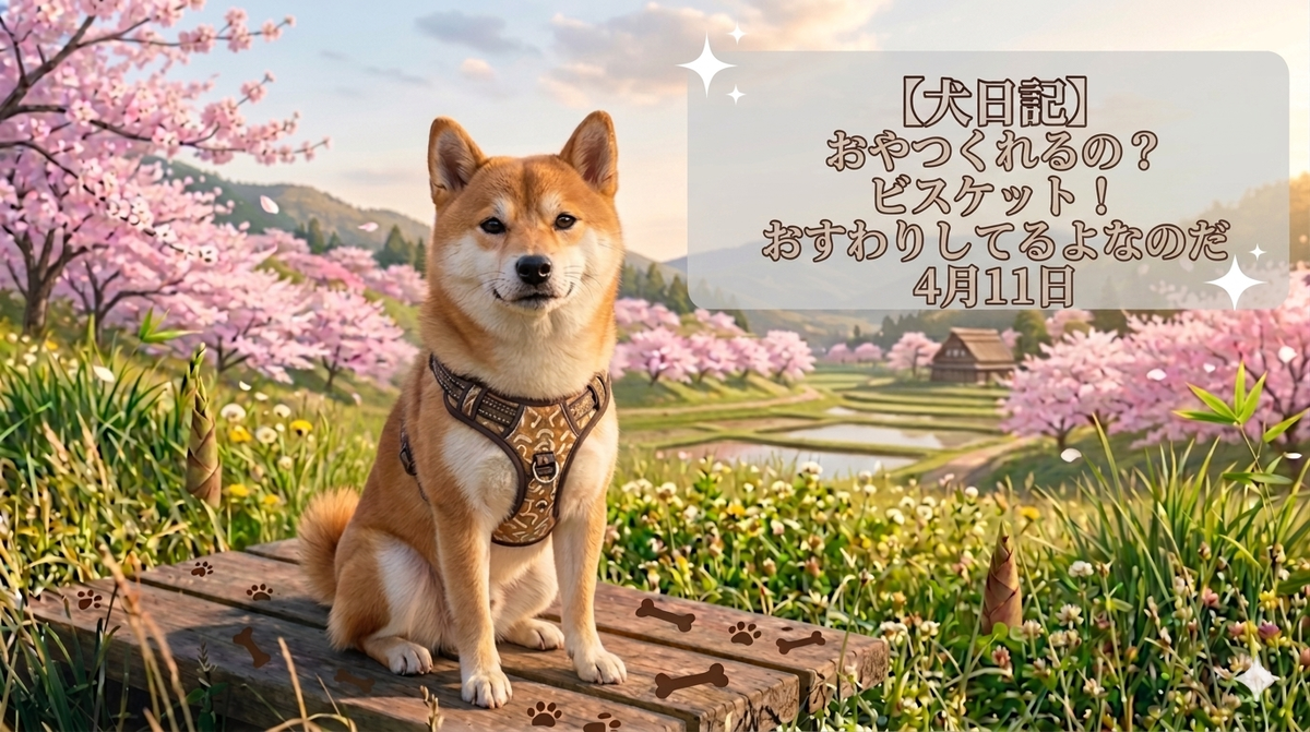 おやつを待つワクワクしたボク