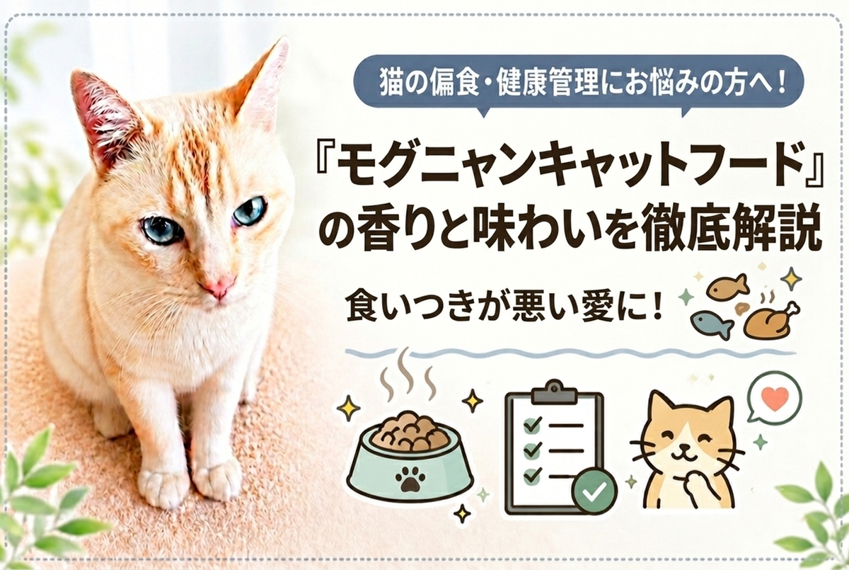 食いつきが悪い愛猫に！『モグニャンキャットフード』の香りと味わいを