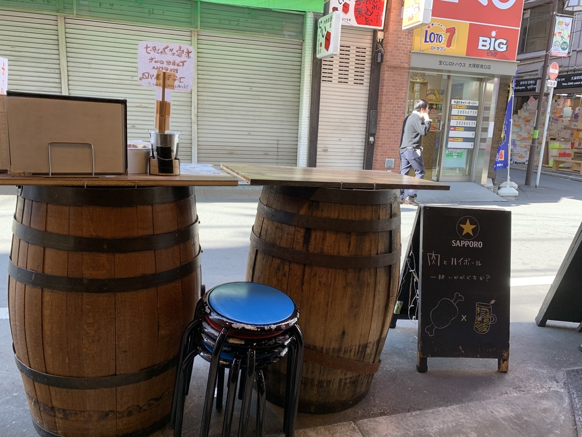 炭火焼きバル フォンターナ 大塚店の店頭