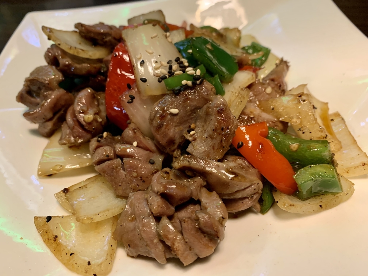 ホシギ2羽チキン　2号店の砂肝炒め