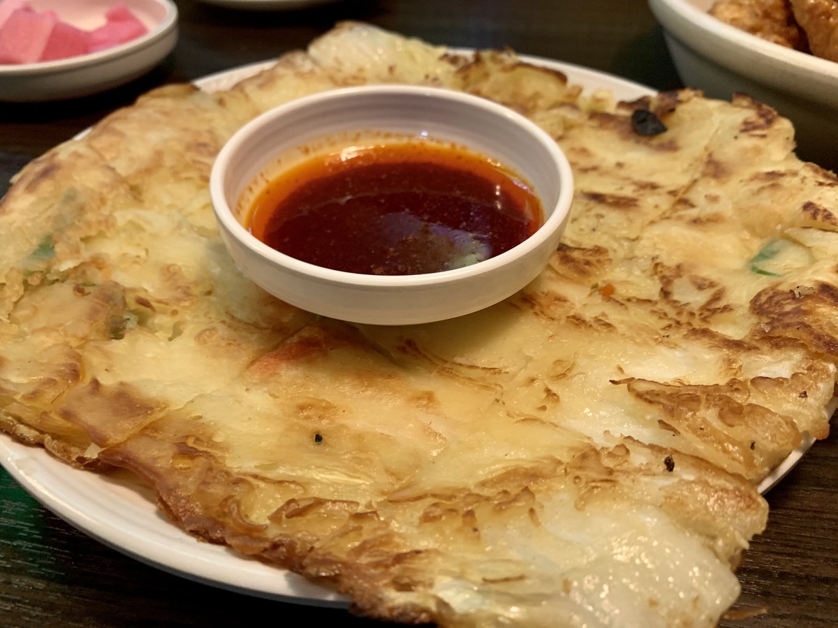 ホシギ2羽チキン　2号店の白菜チヂミ