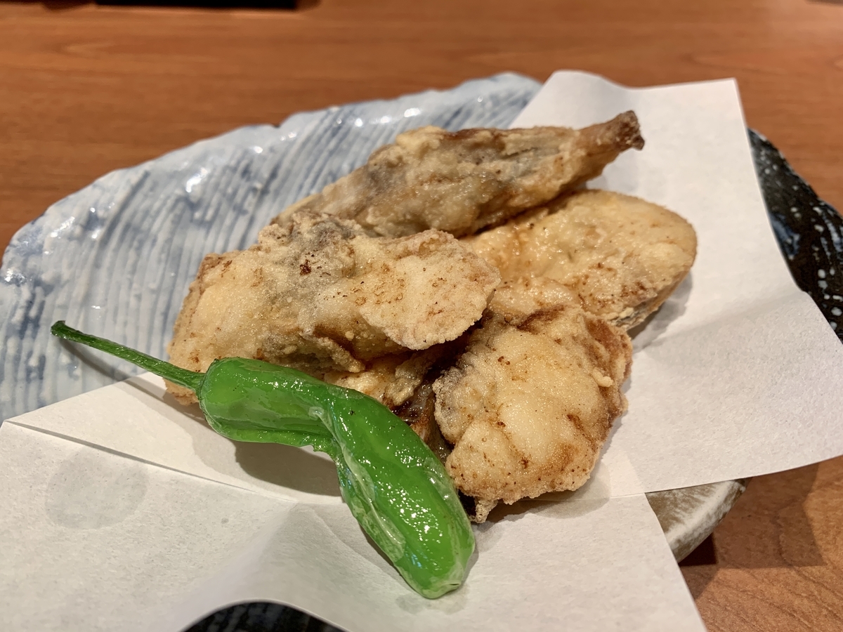 寿し常 丸井錦糸町店のふぐの唐揚げ