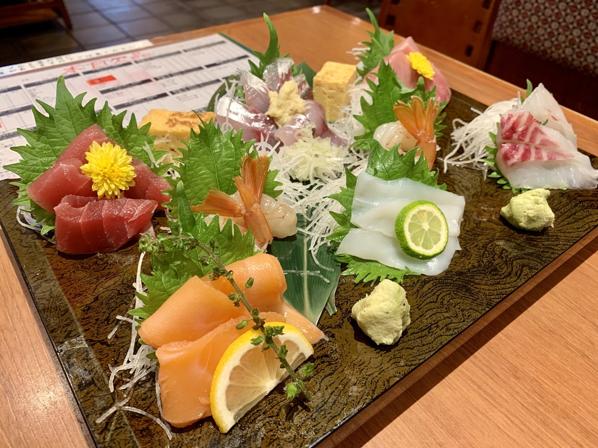寿し常 丸井錦糸町店のお刺身