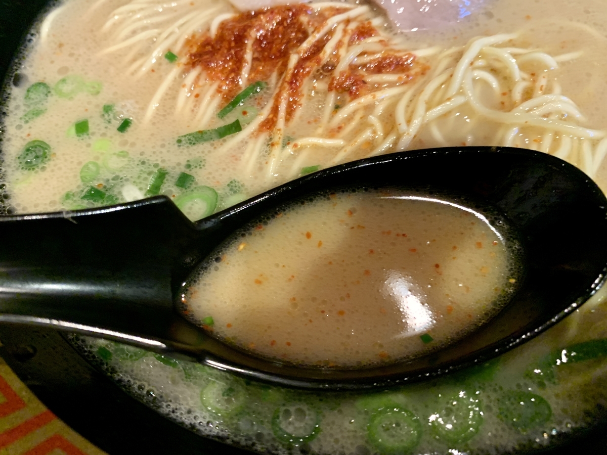 一蘭のとんこつラーメン