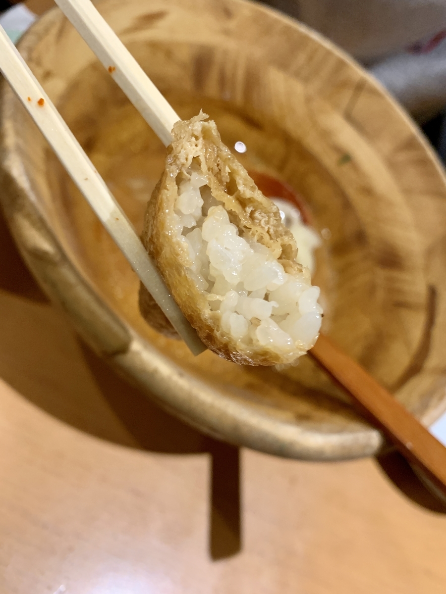 大地のうどんのいなり