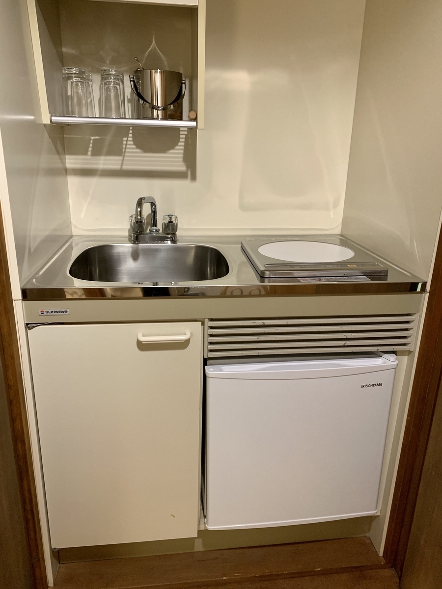八甲田ホテルのミニキッチン