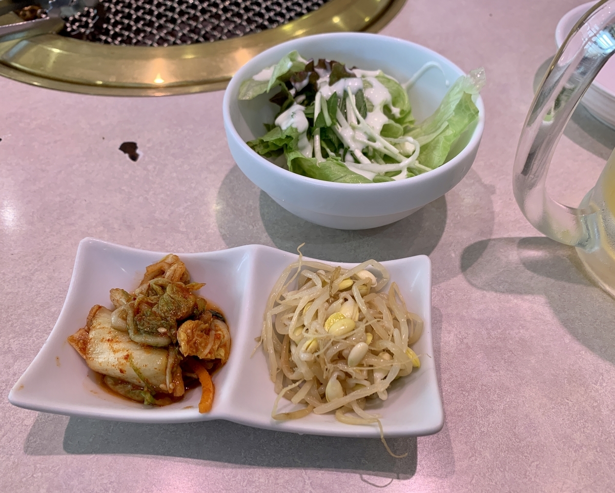 焼肉や漫遊亭　鹿嶋店のナムルと🥗
