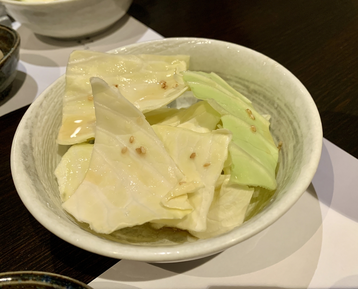京橋 都鳥の塩キャベツ