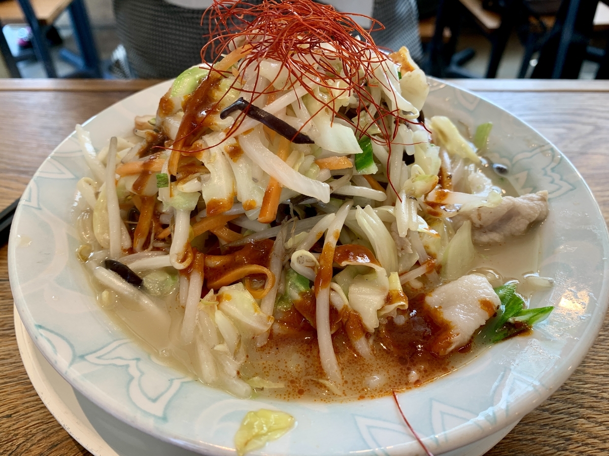 じげもんちゃんぽん Esola池袋店の紅ちゃんぽん