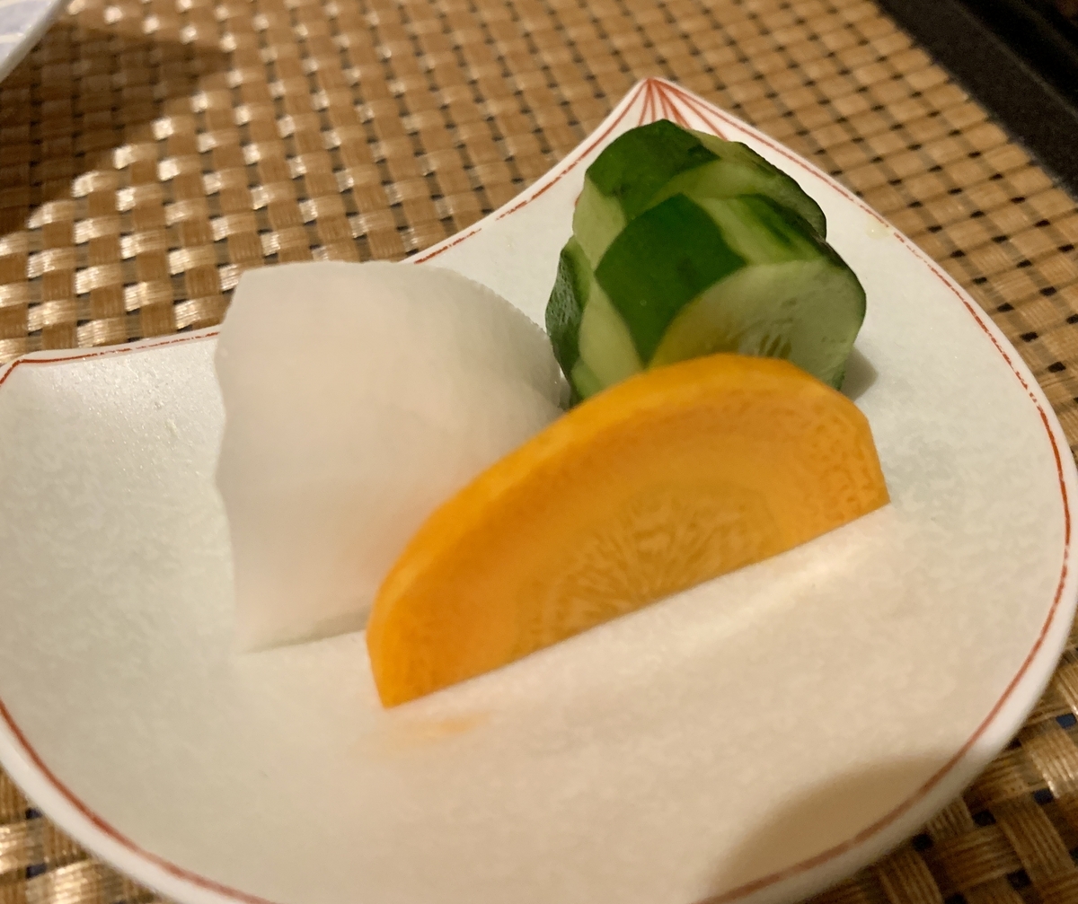 原鶴の舞のお新香