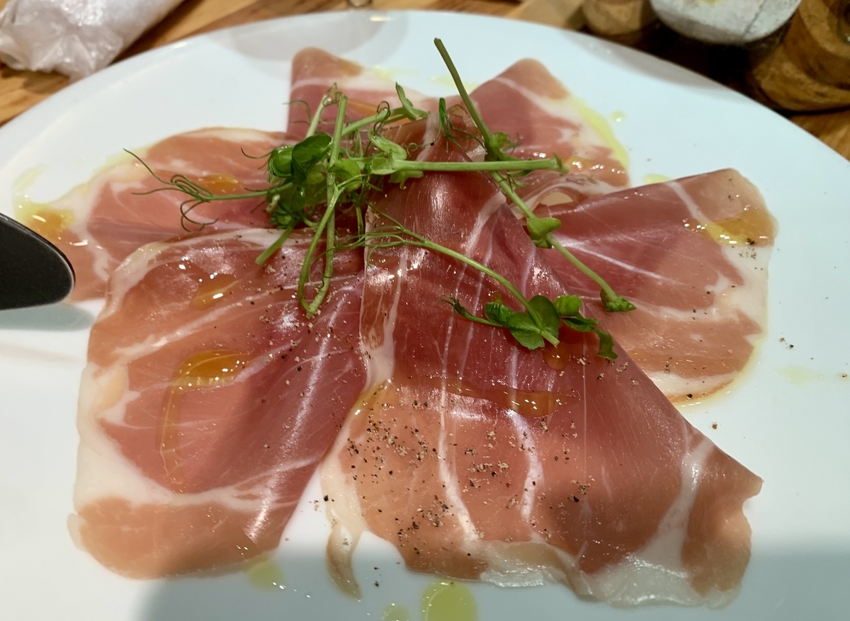  リコロ（RICOLO）大丸東京店の生ハムの盛り合わせ