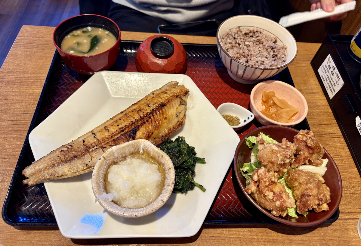  大戸屋 巣鴨店のしまほっけの炭火焼き