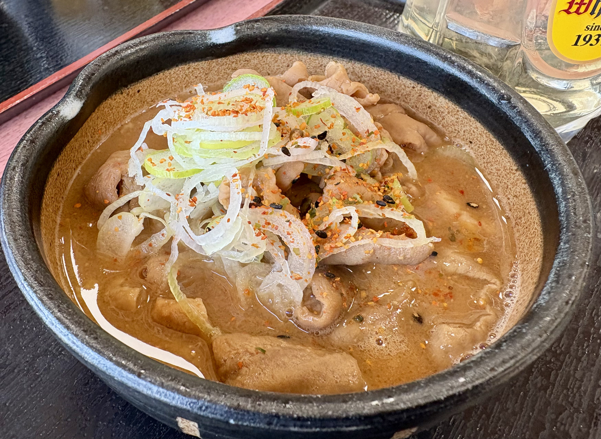 あそう温泉 白帆の湯のもつ煮