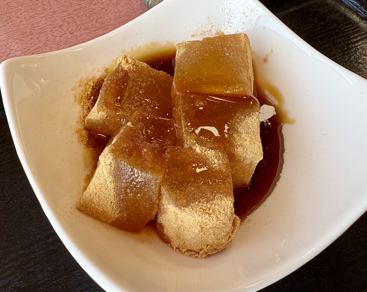 あそう温泉 白帆の湯のわらび餅