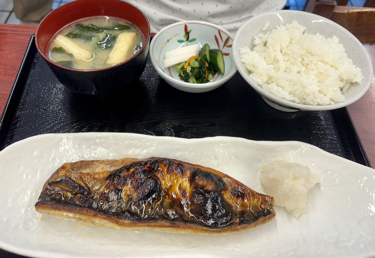 巣鴨ときわ食堂 庚申塚店のさばの塩焼き定食