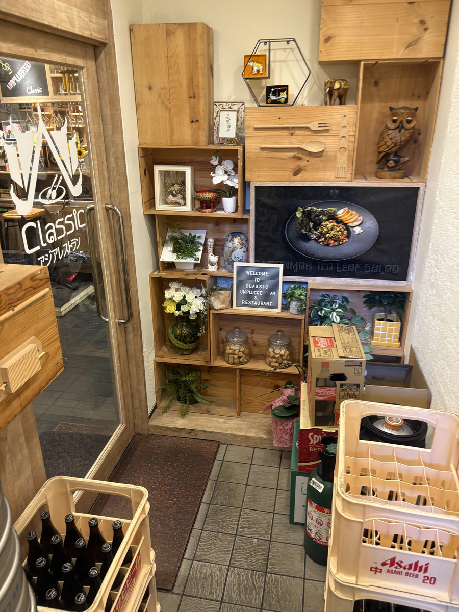 Classicアジアレストランの店内