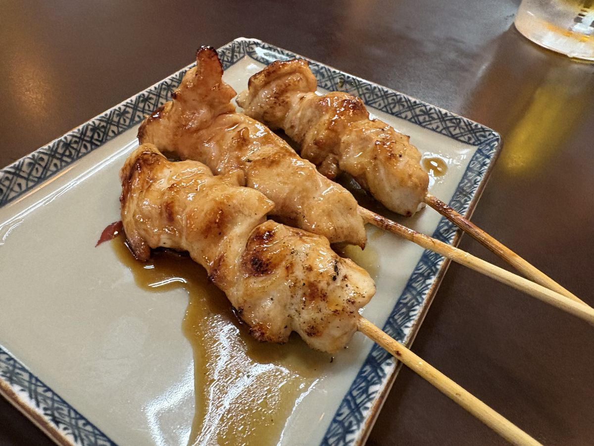 安兵衛の焼き鳥3本 やわらかい